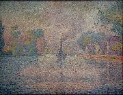 Paul Signac L'Hirondelle Steamer on the Seine oil painting on canvas